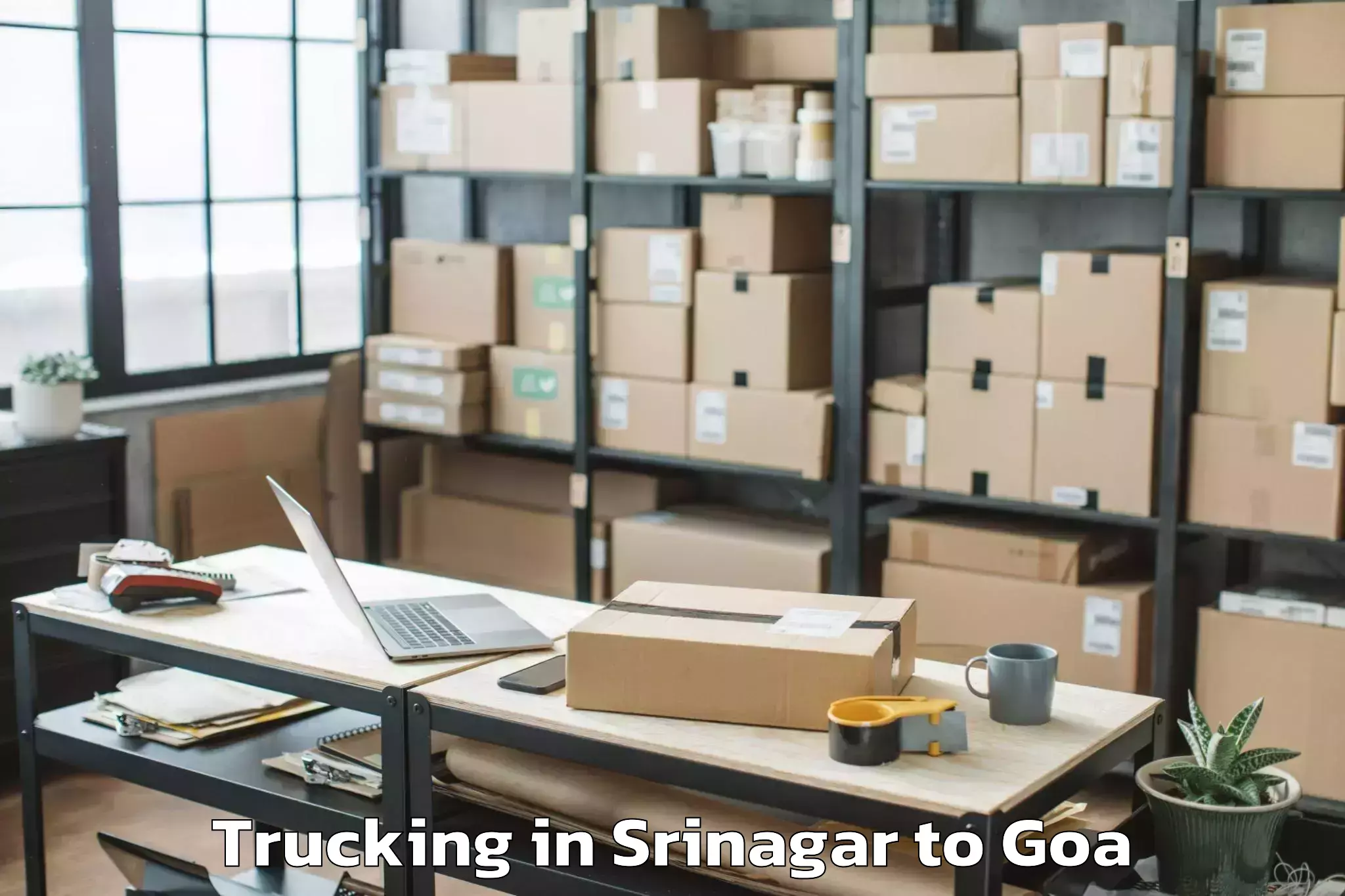 Book Srinagar to Cuncolim Trucking Online